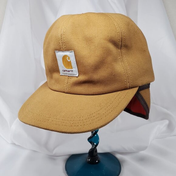 VTG Carhartt Trapper Hat Insulated Elmer Fudd Duck Canvas Men’s SZ Large USA - Picture 2 of 9